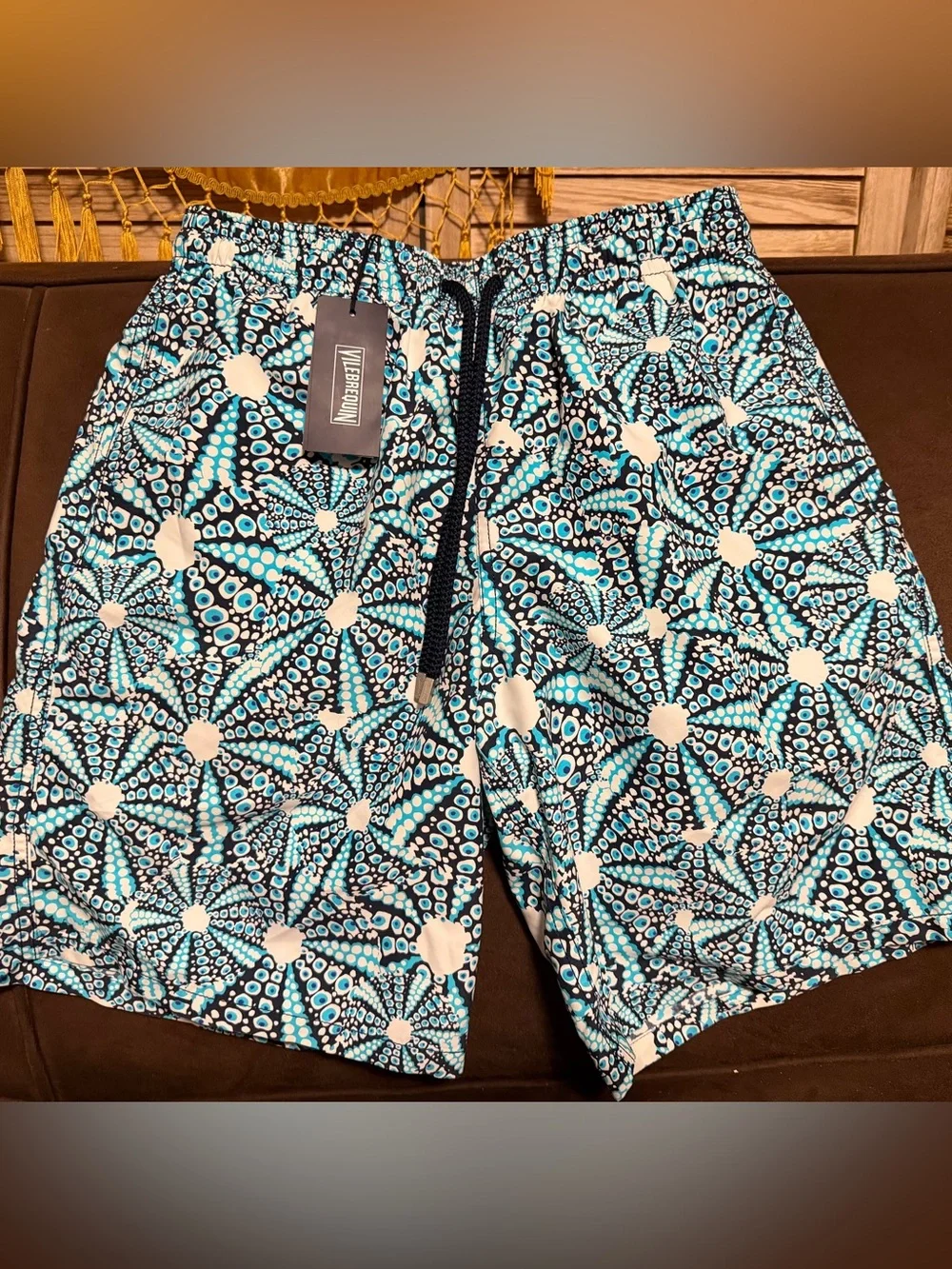 NWT Vilebrequin Men’s Bleu Marine Swim Trunks in M